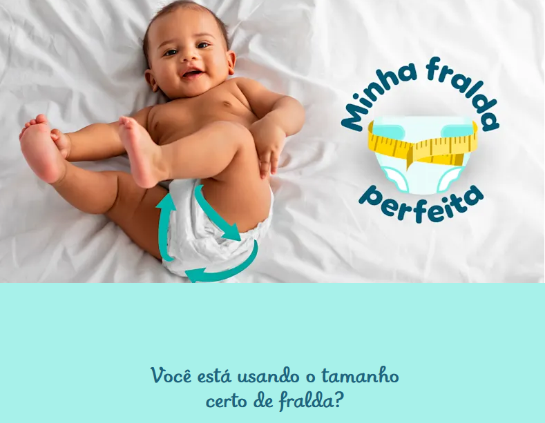 Minha Fralda Perfeita - Bebê feliz